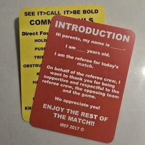 Referee Reference Cards